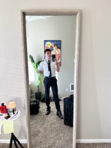 When I was a First Officer at my first airline!